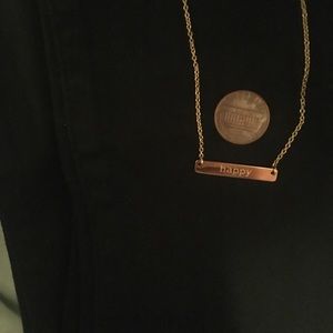 Happy 18k gold plated necklace